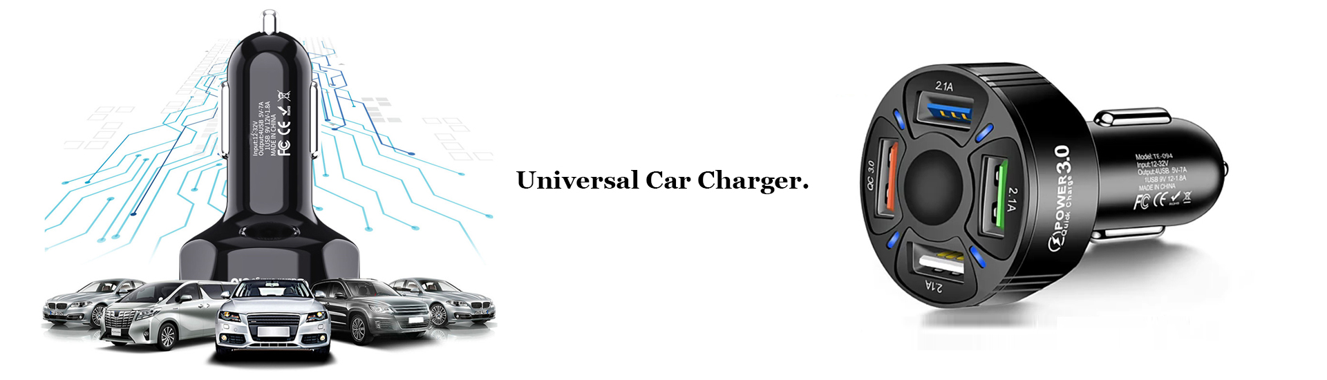 4 USB Car Charger 1920x550