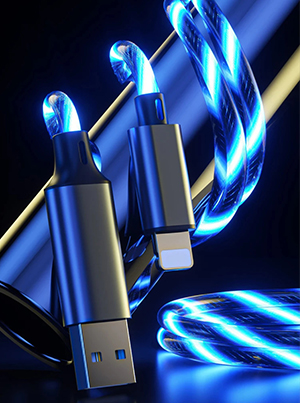 LED flowing charging cable 300x403